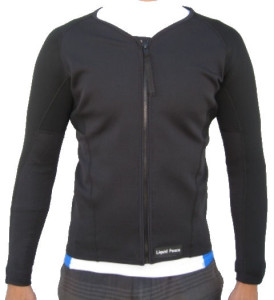 1.5mm wetsuit jacket, long sleeve, full front zipper