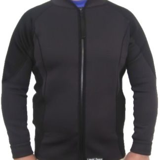 Men's 2-1mm Wetsuit Jacket, Full Front Zipper, Long Sleeve