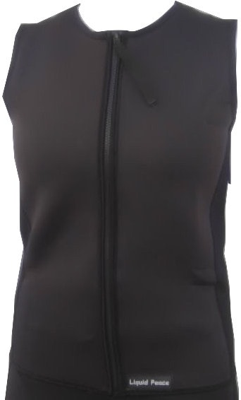 Women’s 2.5mm Wetsuit Vest, Full Front Zipper – Liquid Peace