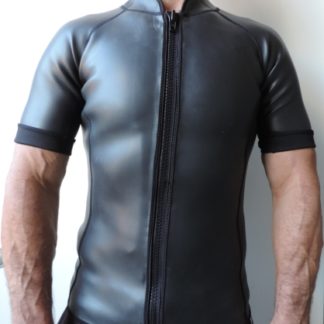 mens-2mm-smooth-skin-wetsuit-jacket-full-front-zipper-short-sleeve
