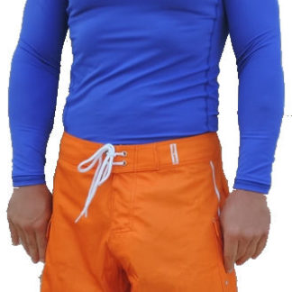 Men's Electric Blue, Long Sleeve, Rash Guard