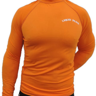 Men's Bright Orange, Long Sleeve, Rash Guard