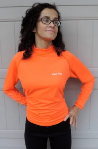 Women’s Bright Orange, Long Sleeve, Rash Guard