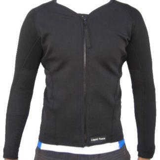 Men's 1.5mm Wetsuit Jacket, Full Front Zipper, Long Sleeve