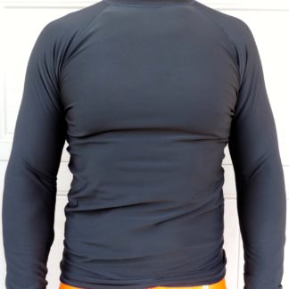 Men’s Thermal, Long Sleeve, Rash Guard, All Black