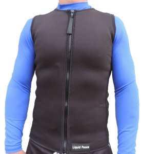 Men's 2mm Wetsuit Vest, Full Front Zipper