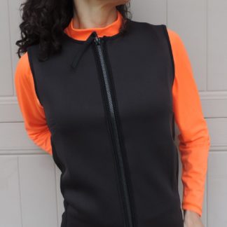 Women's 2.5mm Wetsuit Vest, Full Front Zipper