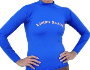 Women's Electric Blue, Long Sleeve, Rash Guard